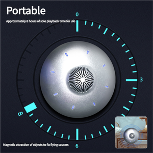 Audio Inteligente con Suspensión Magnética para Altavoces, Sonido Envolvente 3D, Platillo Volador UFO, LED RGB, Carga Inalámbrica USB-C, Venta al por Mayor - Product Image 3
