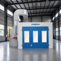 Solution tout-en-un Premium : Cabines de peinture automobiles diesel 43 kW 80 ° Cabine de peinture automobile professionnelle C pour la peinture au four