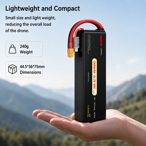 Batterie OEM 1300mAh 22.2V 60C à super capacité et charge rapide pour drones de course, de photographie aérienne et industriels à usage intensif - Product Image 4