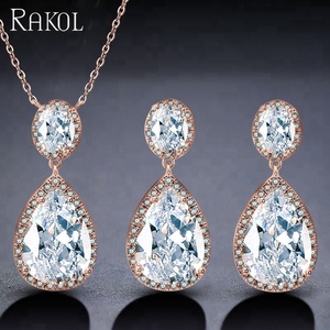 مجوهرات راكول SP2005 الصينية الكلاسيكية قطرة الماء قلادة مكعب أقراط S2005 مجموعة مجوهرات - Product Image 4