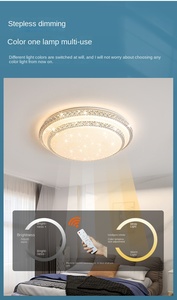 ไฟหลักในห้องนั่งเล่นโคมไฟและโคมไฟใหม่โคมไฟเพดาน LED บรรยากาศเรียบง่ายทันสมัย - Product Image 6