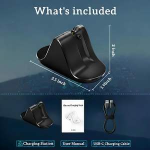 Estación de acoplamiento de soporte de cargador de escritorio para gafas inteligentes Meta Ray-Ban Wayfarer, Skyler, Headliner, entrada Oakley, estado LED - Product Image 4