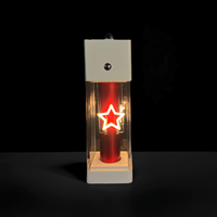Lampe de camping LED portable rechargeable personnalisée, lampe à pentagramme suspendable, lampe à lumière tamisée tactile IP44, lanterne CE/FCC
