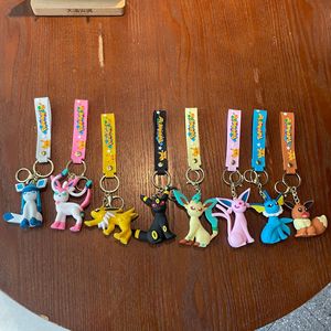 Porte-clés <span class=keywords><strong>Pok</strong></span>émon Famille Eevee <span class=keywords><strong>Pikachu</strong></span>, Pendentif de Sac, Figurine - Product Image 6