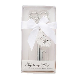 European American Creative Key Shape Bottle Opener Zinc Alloy Portable <b>Beer</b> Opener With Heart Design For Gift - Product Image 3