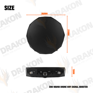 10W Vòng ngoài trời bay không người lái/FPV/qucadcopter <span class=keywords><strong>Wifi</strong></span> tín hiệu tăng cường 5G Tương thích với dual-band Directional Antenna (2.4GHz/5.8GHz) - Product Image 6