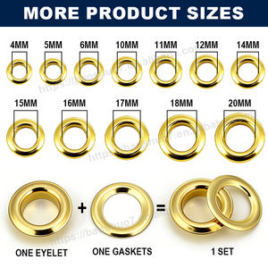 Direktverkauf ab Werk Runde Messing/Eisen/Edelstahl Geprägte Logos Ösen Metall-Ösen für Kleidung/Schuhe/Taschen - Product Image 3