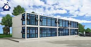 Maison en conteneur portable de 20 pieds 40 pieds avec salles de bains Maison en conteneur préfabriquée de 20 pieds 40 pieds Maison en conteneur en bois à énergie solaire - Product Image 5