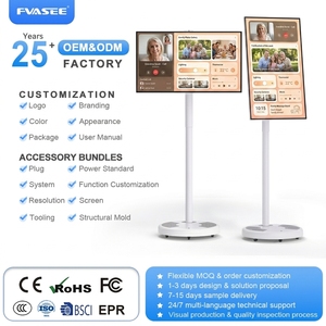 32-Inch Smart <b>Android</b> 13 <b>TV</b> LED Backlight 4K UHD Resolution 8+128G StandbyMe HDTV Portable Wheels Business Entertainment Study 3 - Product Image 1