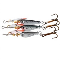 Señuelo Metálico OEM para Carpa - Cebo Giratorio Brillante para Pesca en Barco Oceánico 11g/15g/18g con Anzuelos