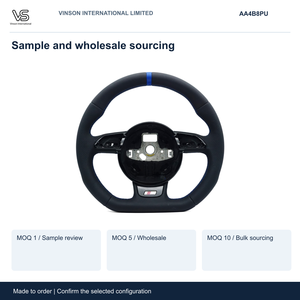 PU Steering Wheel for Audi <b>A4</b> (8K2, B8) Open Center Selected Configuration AA4B8PU - Product Image 5