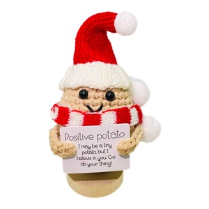 Regalo creativo per gli <span class=keywords><strong>amici</strong></span> bambola di natale all'uncinetto fatto a mano in <span class=keywords><strong>maglia</strong></span> di peluche - Product Image 1