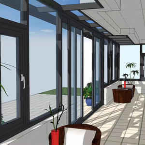 تصميم جديد وسعر جيد 4 الموسم المحمول المنقولة سبائك الألومنيوم شرفة غرف أشعة الشمس للاستخدام في الهواء الطلق حديقة الفناء - Product Image 6