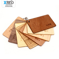 Carte bois RFID programmable étanche écologique Carte bambou Carte clé NFC