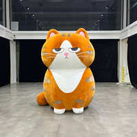 Mascotte de chat gonflable publicitaire personnalisée pour la décoration commerciale, modèle d'animal gonflable en peluche sur mesure