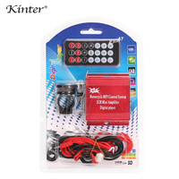 Kinter-Radio Fm A7, reproductor de Mp3 para motocicleta y coche, Mini amplificador de Audio, entrada Usb, Tf, lector de tarjetas de memoria