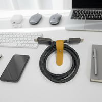 Nuevo Cable USB Tipo-C YP-050 al por Mayor a Bajo Precio 2026, Cable de Carga Rápida de Silicona Negra Trenzada de 1 m para Teléfonos Android y Computadoras