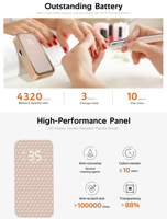 Machine à percer les ongles professionnelle, lime à ongles électrique 35000 tr/min, perceuse à ongles électrique portable sans balais
