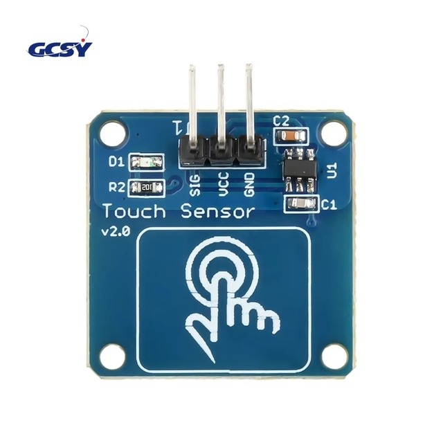 TTP223B Digital Touch Sensor Switch Module 1 Channel Capacitive Touch Module Gold-Plated Point Action Latch Type