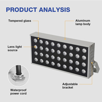 Projecteur LED COB de haute qualité IP66 18W/24W/36W/48W/50W pour l'éclairage extérieur architectural et paysager, CRI élevé 90, garantie de 3 ans