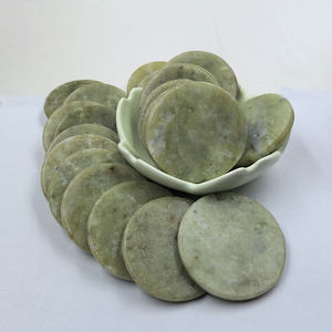 Jade <b>Round</b> Therapy Discs 50mm 40mm 33mm 30mm 25mm 20mm For Lumbar Support Seat <b>Cushions</b> Sauna Use - Product Image 2