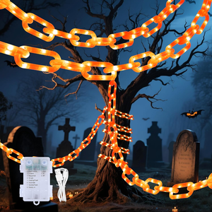 Luces de Cadena de Plástico para Decoración de Halloween, Luces de Cadena Decorativas, Decoraciones de Fantasmas para Fiestas de Halloween - Product Image 2