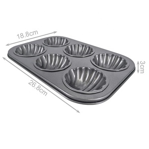 Mới Sáng Tạo Biểu Tượng Tùy Chỉnh Mini Muffin Cupcake Pan Carbon Thép 6 Cup Banana Muffin Pan Khay Nướng - Product Image 2