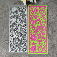 AAGU nuovo taglio metallo muore stampo Scrapbooking taglio Die carta invito rettangolo fiore cornice artigianale carta taglio muore