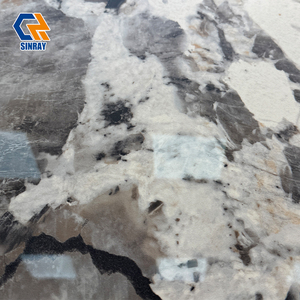 Dalles de sol et de mur en pierre frittée en porcelaine de grand format gris 800x2600mm avec bordures pour usage intérieur, antibactériennes, antidérapantes - Product Image 4