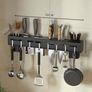 Support mural <span class=keywords><strong>pour</strong></span> <span class=keywords><strong>couteaux</strong></span> de cuisine en acier inoxydable, organiseur sans <span class=keywords><strong>rangement</strong></span> <span class=keywords><strong>pour</strong></span> <span class=keywords><strong>couteaux</strong></span> de cuisine - Product Image 5