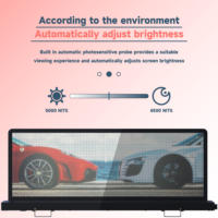 Pantalla LED Inalámbrica para Techo de Taxi, Resistente al Agua IP65, Ideal para Publicidad Móvil en el Techo