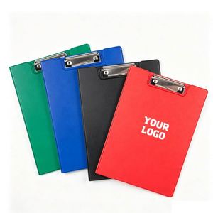 YS78 A4 Foldable Clip Board Pvc Double Sided <b>Clipboard</b> With Pocket Board Clip for School Hospital Office - Product Image 1