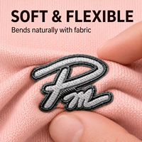 Fournir un service personnalisé, résistant aux UV, à adhérence ferme, haute résistance, patchs thermocollants en TPU 3D en relief