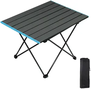Table pliante de camping en aluminium portable Table pliante en aluminium de camping pliable