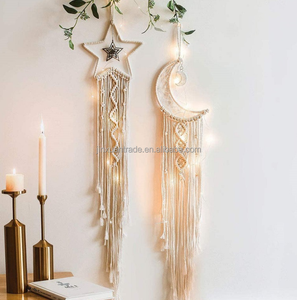 धातु ज्यामितीय आकार आधुनिक धातु फ्रेम स्टार चंद्रमा दिल के आकार पुष्पांजलि फ्रेम किनारी Dreamcatcher फ्रेम - Product Image 6