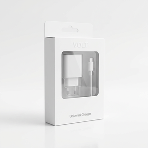 Simple Window Hanging Hole Paper <b>Box</b>, Custom Logo For Earphone Data Cable Gift <b>Packing</b> - Product Image 3