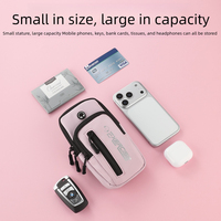 Sac de poignet multifonction en coton Haissky pour iPhone 17/16/15/14 Pro Max Air Plus avec fermeture éclair pour course à pied, cyclisme et fitness en extérieur