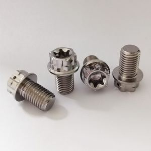 Gr5 Titan Bu Lông M10 * 15Mm Nhà Máy Giá <span class=keywords><strong>Torx</strong></span> Đầu Mặt Bích Bu Lông Chất Lượng Cao <span class=keywords><strong>Hex</strong></span> Ổ Cắm Ốc Vít - Product Image 5