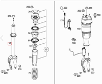 Nouvel amortisseur avant de haute qualité 1663231000 pour remplacement de suspension W166 X166 C292