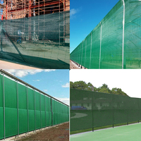 Filet coupe-vent vert foncé HDPE filet anti-vent écran de clôture de confidentialité pour jardin cour arrière balcon court de tennis
