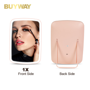 Boudoir cá nhân Magnifying có thể gập lại bàn bảng make up Led Gương mỹ phẩm Vanity trang điểm Led Gương với đèn - Product Image 3