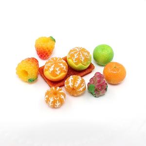 Miniaturas de Frutas 3D de Resina: Huevo, Uva, Naranja para Scrapbooking, Lazos para el Cabello y Accesorios DIY - Product Image 1