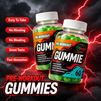 Gummies de Créatine Pré-Entraînement pour Adultes : Améliore la Concentration et l'Endurance, Complément Performance