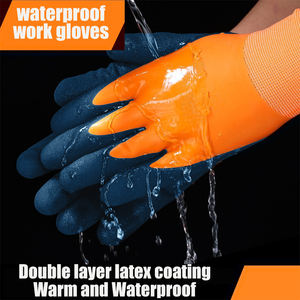 Vente en gros de gants de travail tricotés en acrylique pour le froid par temps froid Gants de protection thermique pour la neige d'hiver imperméables - Product Image 3