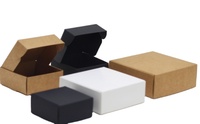 Caja de Papel Kraft, Caja Tipo Avión, Caja Cuadrada de Cartulina Negra, Caja de Cartulina Blanca para Empaque