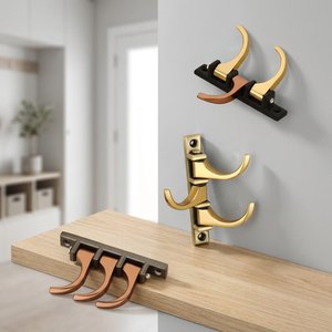 Porta Llaves Plegable de Metal de Zinc para Montar en la Pared, Organizador de Llaves que Ahorra Espacio, Almacenamiento para la Entrada del Hogar, Soporte Decorativo con Gancho, Moderno - Product Image 5