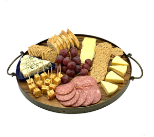 Đa Chức năng lớn Vòng charcuterie vòng tròn Hội Đồng Quản trị Keo Gỗ pho mát khay và phục vụ hội đồng quản trị với xử lý cho nhà - Product Image 1