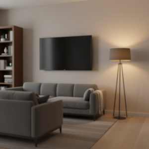 Support mural motorisé électrique pour téléviseur 32-65 pouces, inclinable, VESA max 24x24, en acier, pour téléviseur - Product Image 2