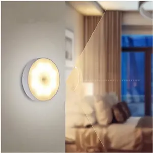 Akıllı Led gece işıkları mıknatıs Led sensör gece vücut Led hareket sensörlü ışık hareket sensörü indüksiyon Led ışık