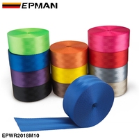 EPMAN运动聚酯赛车安全带织带织物座椅线束2点4.8厘米 * 10米EPWR2018M10
